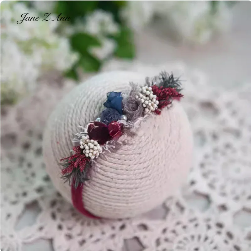 Newborn photography headband Ins style baby photos flower studio shooting props pastoral hair accessories