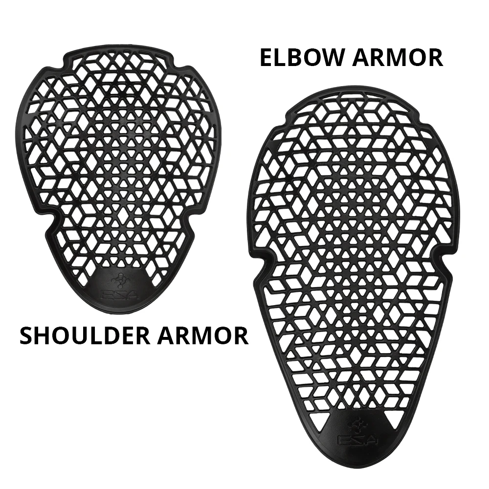 سترة واقية مدمجة عالمية معتمدة من CE للدراجات النارية، واقي خلفي، وسادات للركبة على الكتف والكوع