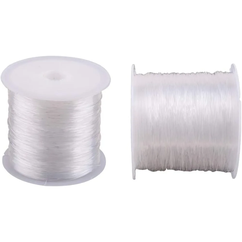 22 Yards Clear Invisible Craft Nylon Thread 0.5mm Monofilament Fishing Line Bead String Cord for Jewelry DIY Making