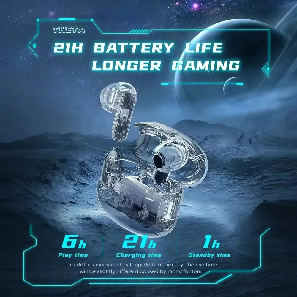 5.3 Wireless TWS Wireless Earbuds Bluetooth  Earphones Dual Mode for Game Music ENC Talking Noise Canceling Compatible with IOS