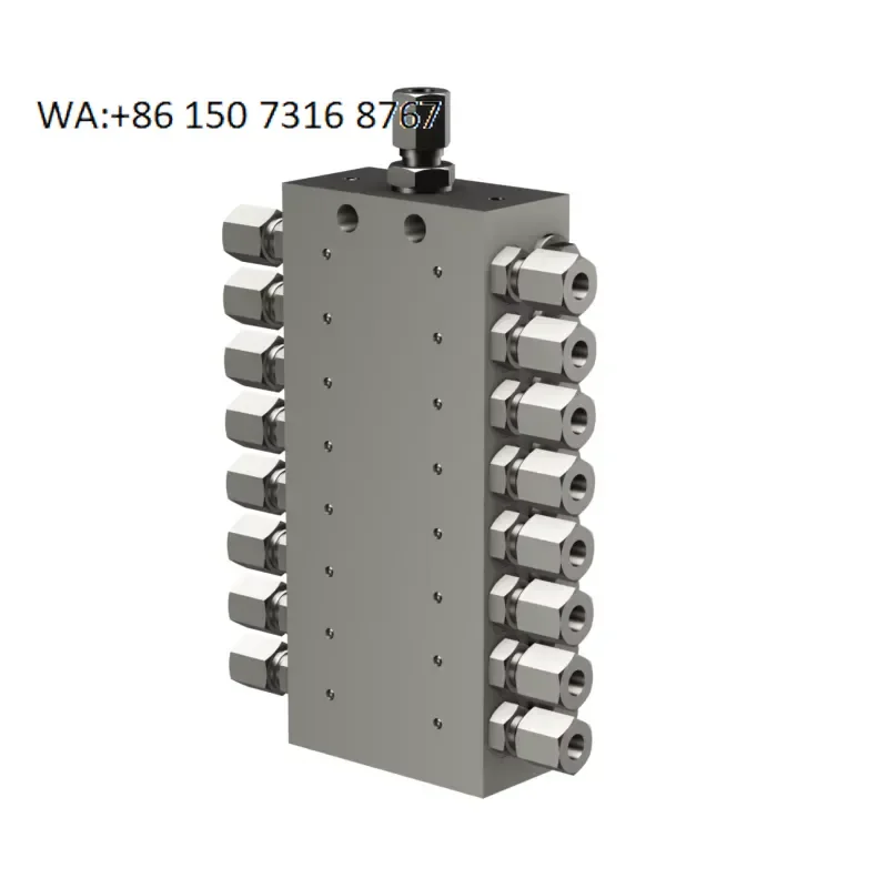 Modular Block Progressive Divider Valve for Construction Machinery Central Lubrication System High Pressure Grease