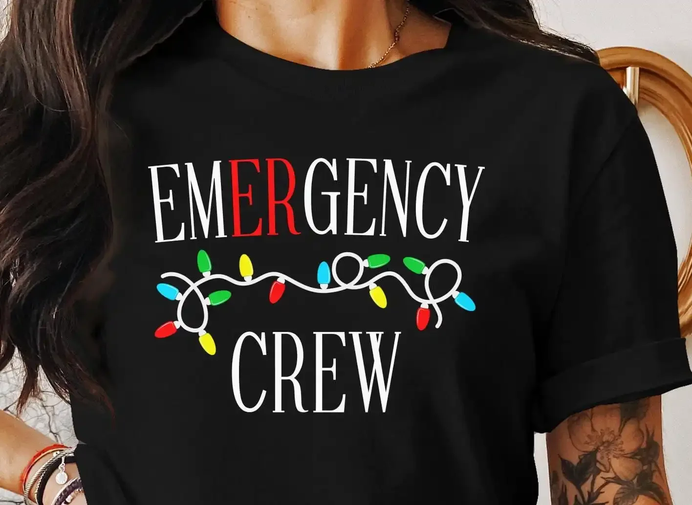 Christmas Emergency Department SweaT T Shirt ER Tech Squad Holiday Sweater ED Nurse Nursing Grad