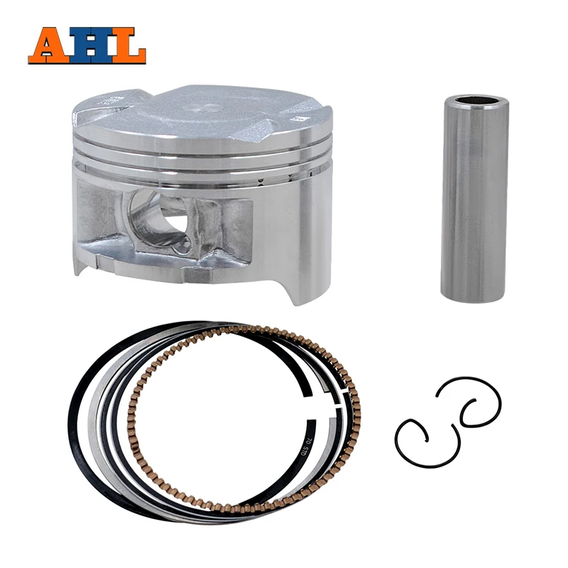 AHL Cylinder motocyklowy rozmiar otworu STD + 25 + 50 70mm ~ 70.5mm tłok i zestaw pierścieni tłokowych dla HONDA AX1 AX1 250 NX250 XL250 KW3