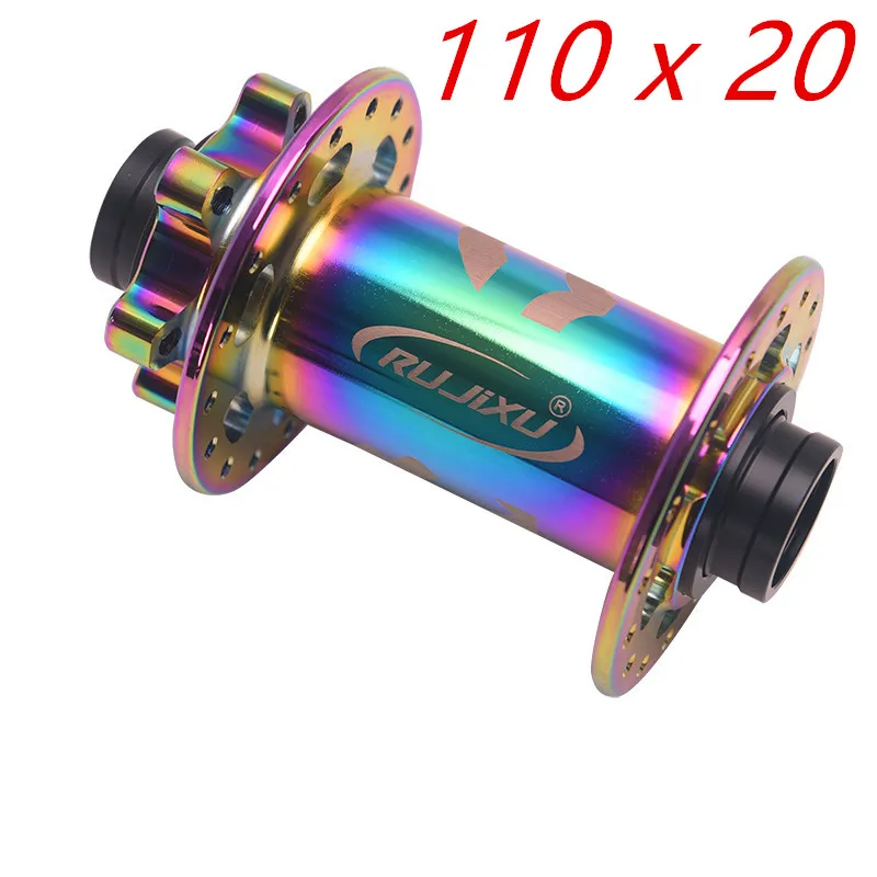 110 x 20mm 32 Hole RUJIXU MTB Bike Hub Thru Axle Downhill 20 Bicycle Disc Brake Front Hub Barrel Shaft  Cycling Accessories