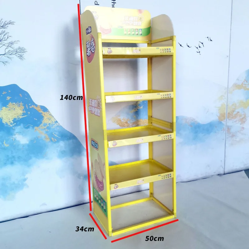 Custom. Floor Display Stand Retail Products ABS Cardboard Display Cabinet Paper Shelves Paper Display Rack Supermarket Promotion