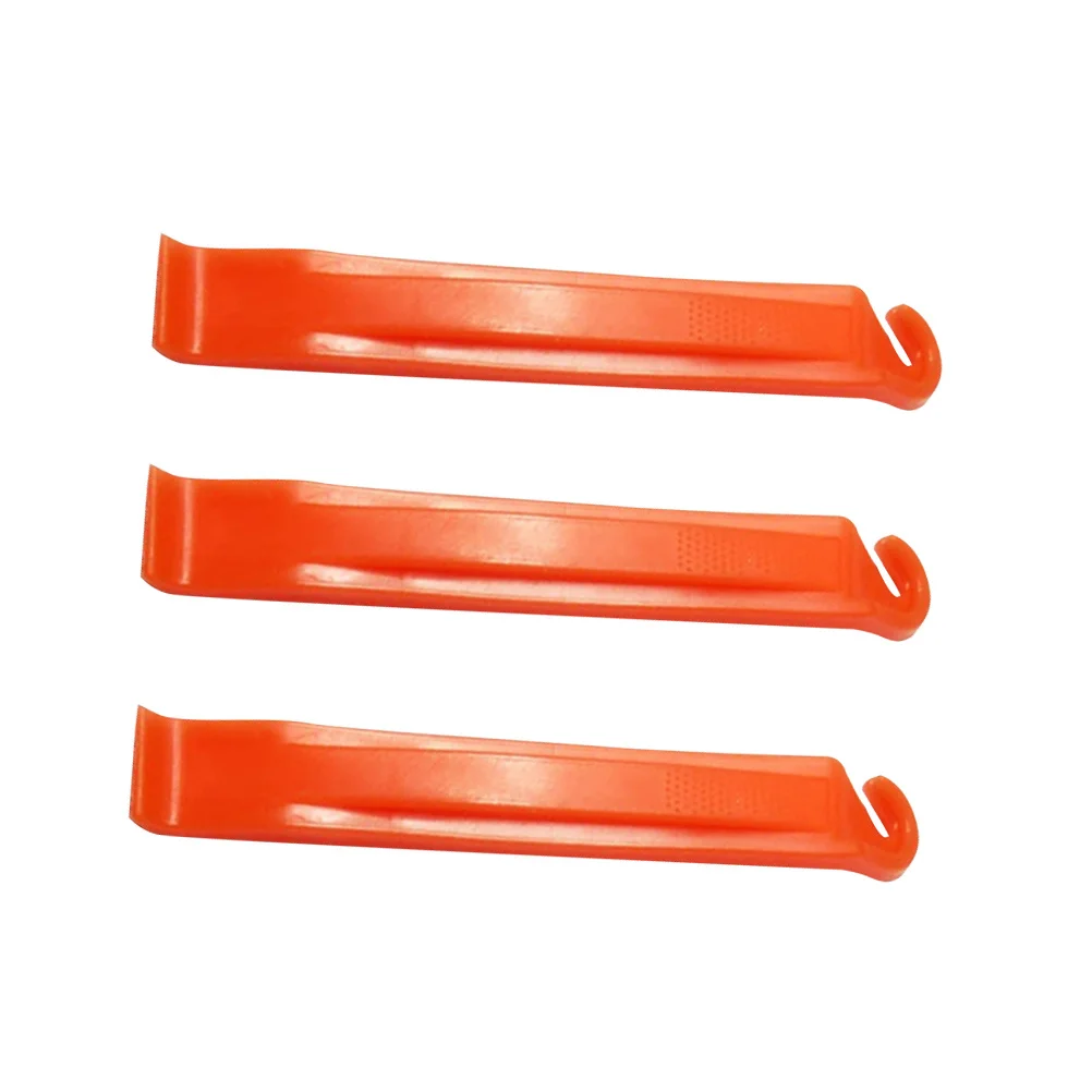 3 قطعة عتلات الإطارات البرتقالية مريح إطار دراجة قضيب رفع أداة إصلاح ل سبيكة الحافات الإطارات فتاحة رافعة المخل الدراجات
