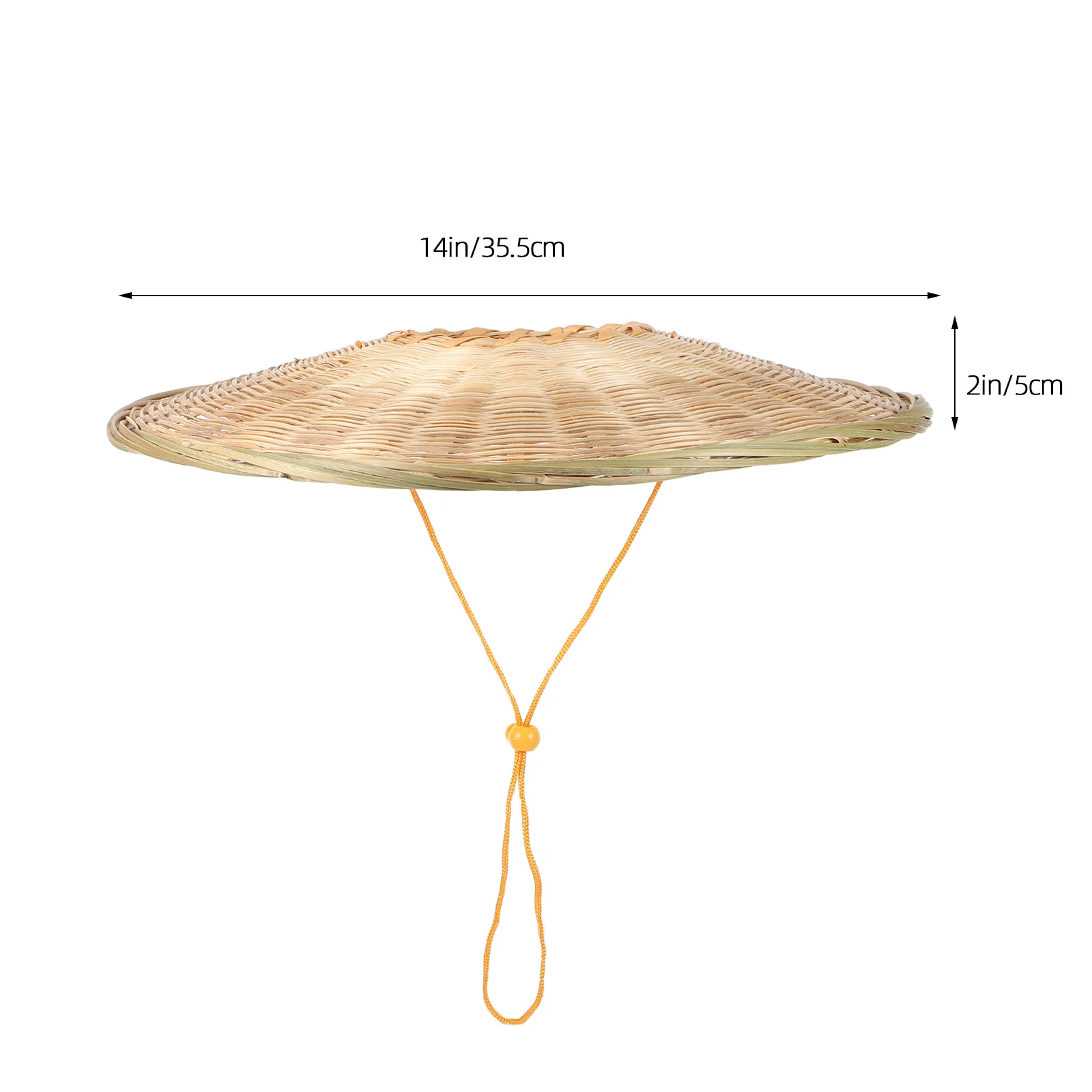 أطفال الساموراي اليابانية الخيزران القش مخروطي للعب في الهواء الطلق حماية من الشمس تأثيري زي الهالوين