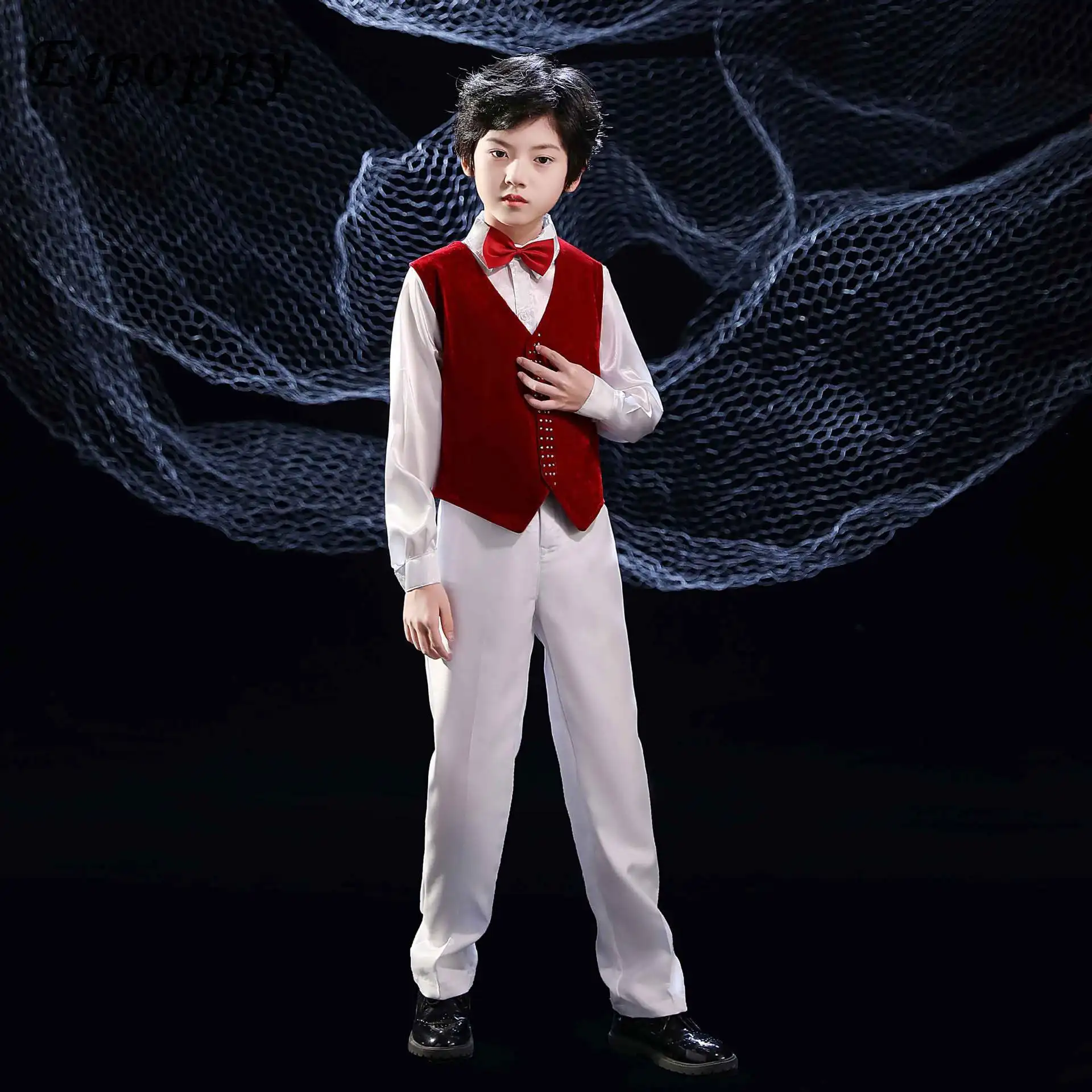 أزياء أداء طلاب المدارس الابتدائية والثانوية ، فستان الأولاد والبنات