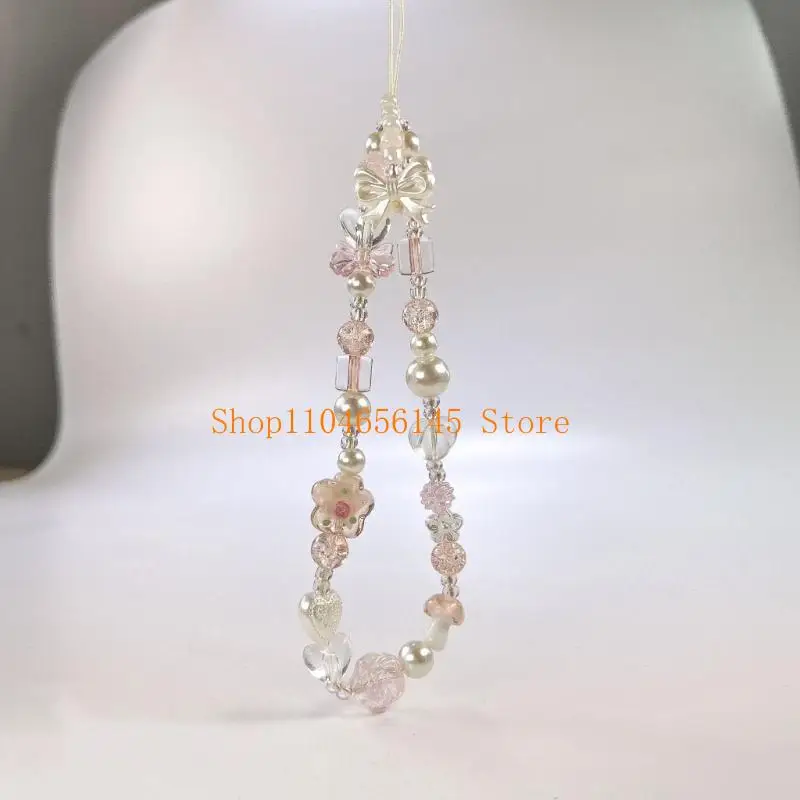 5ASD متعددة الاستخدامات حزام الهاتف المحمول سلسلة الهاتف المزينة بالخرز كمعصم أو سوار