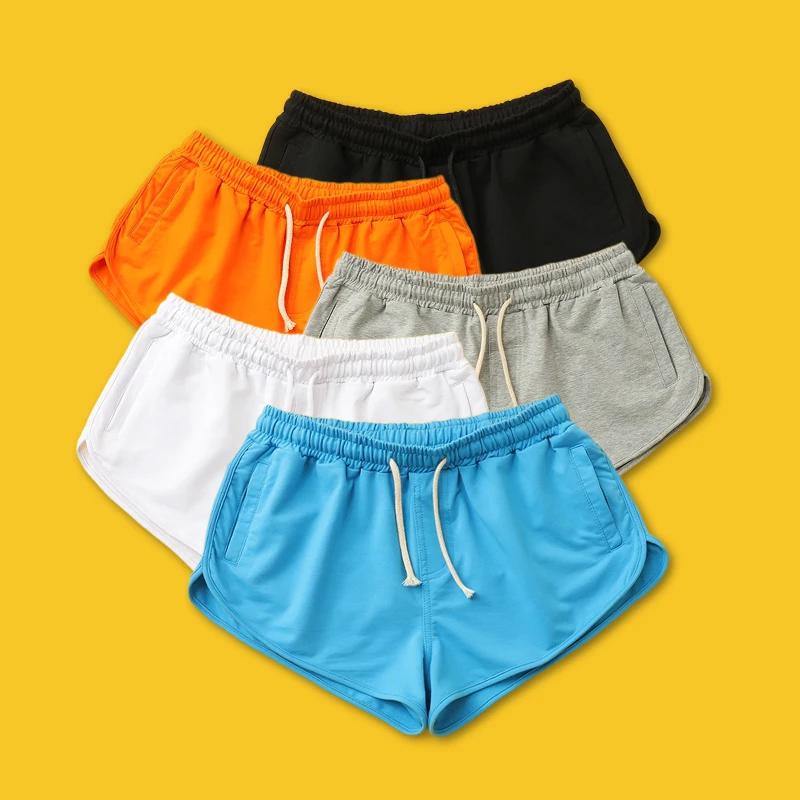 

Men's Summer Cotton Elastic Sports orts Running Fitn Tee-Quarter Length Home Wear Two-Quarter Length Outdoor Ultra-orts