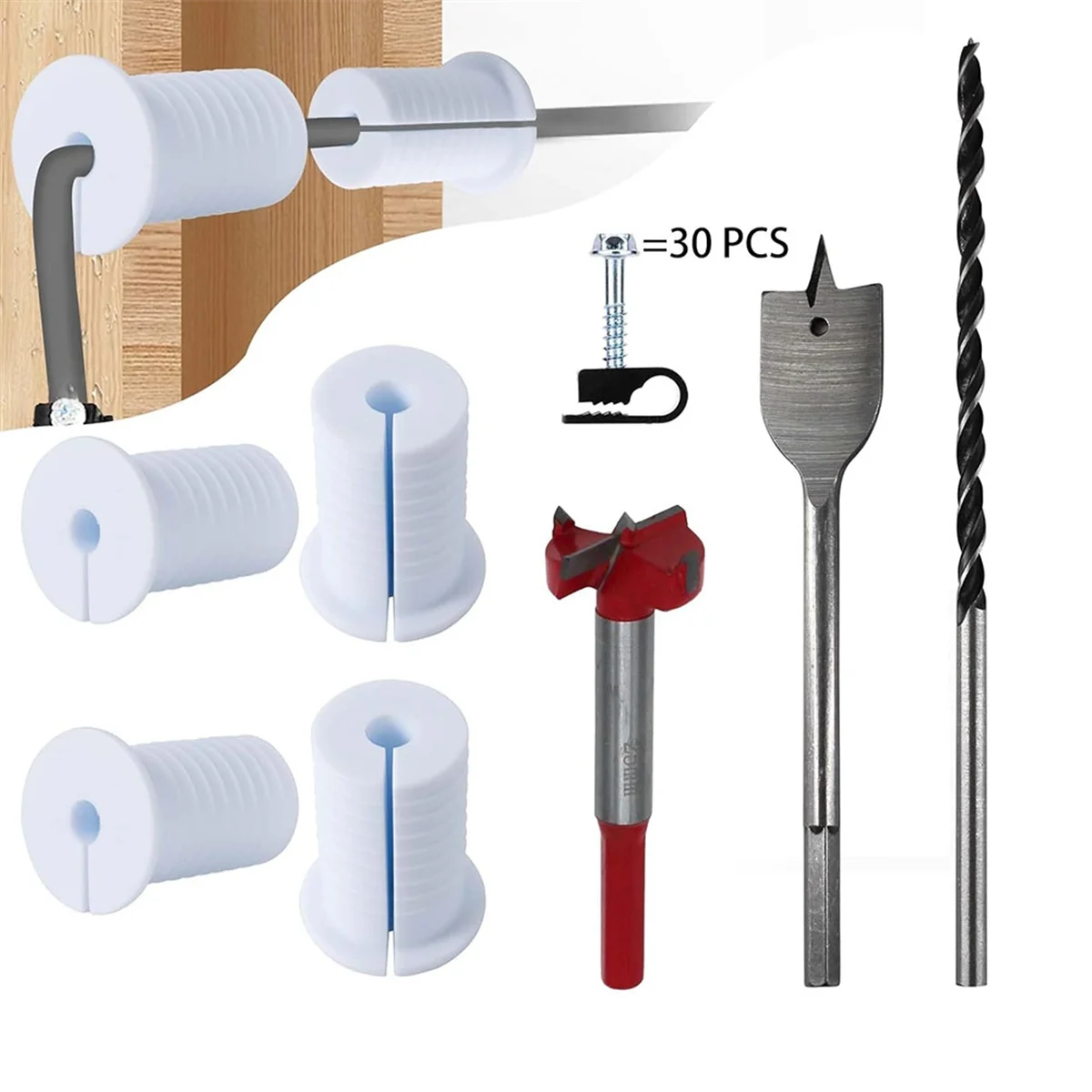 

Комплект кабельной прокладки BAAQ для кабельных втулок Gen 2 Gen 3, настенный комплект для крепления на крышу, белый цвет