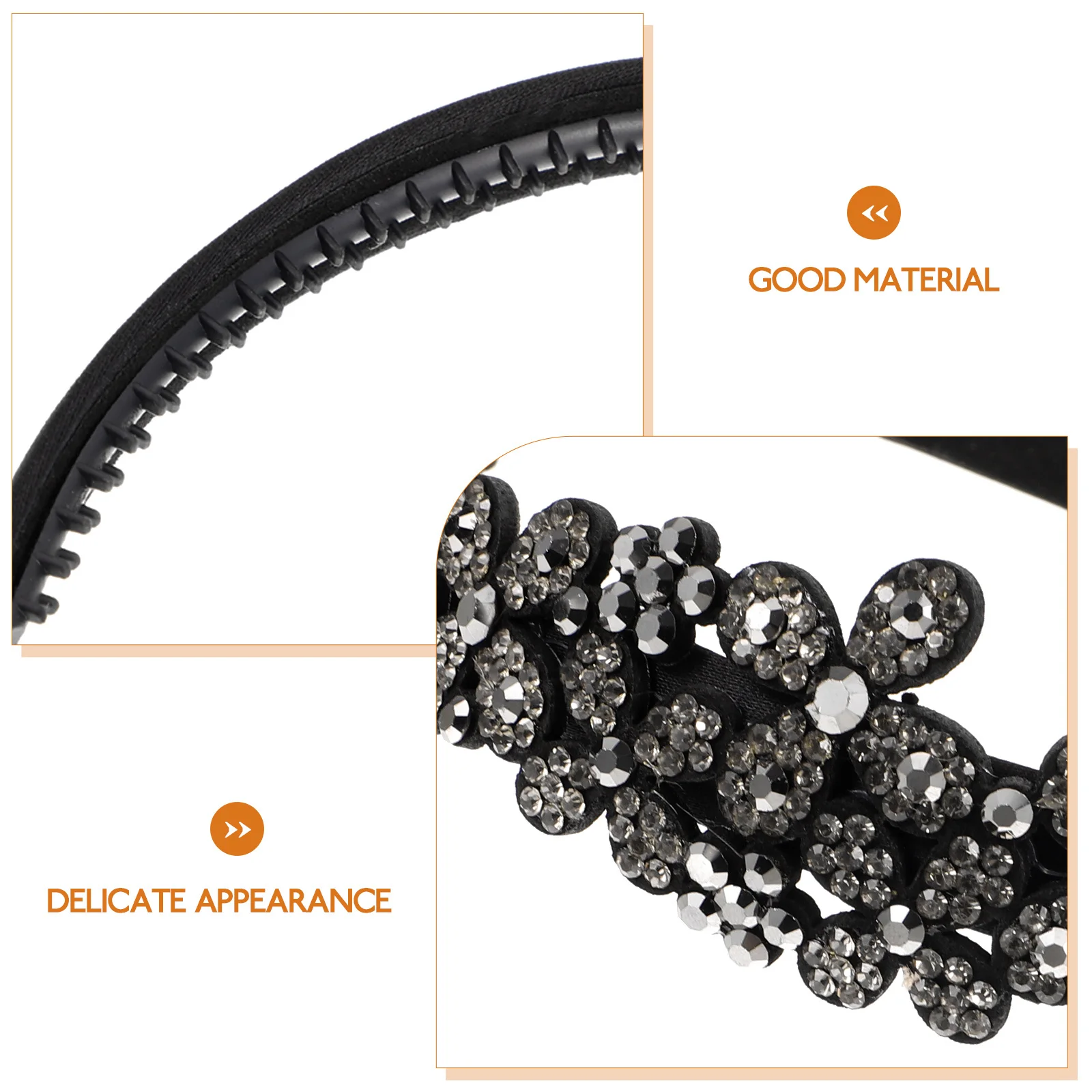 

Women Rhinestone Headband Stylish Comfortable Hair Band Lightweight for Hair Styling Face Washing Exercise Wedding Party