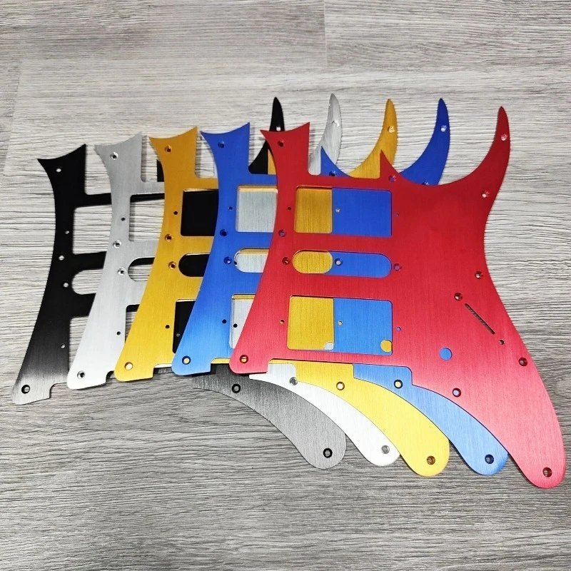 HSH Aluminum Pickguard for Electric Guitar, 3 Humbucker Single Pickup Scratch Plate for Strat Ibanez Superstrat