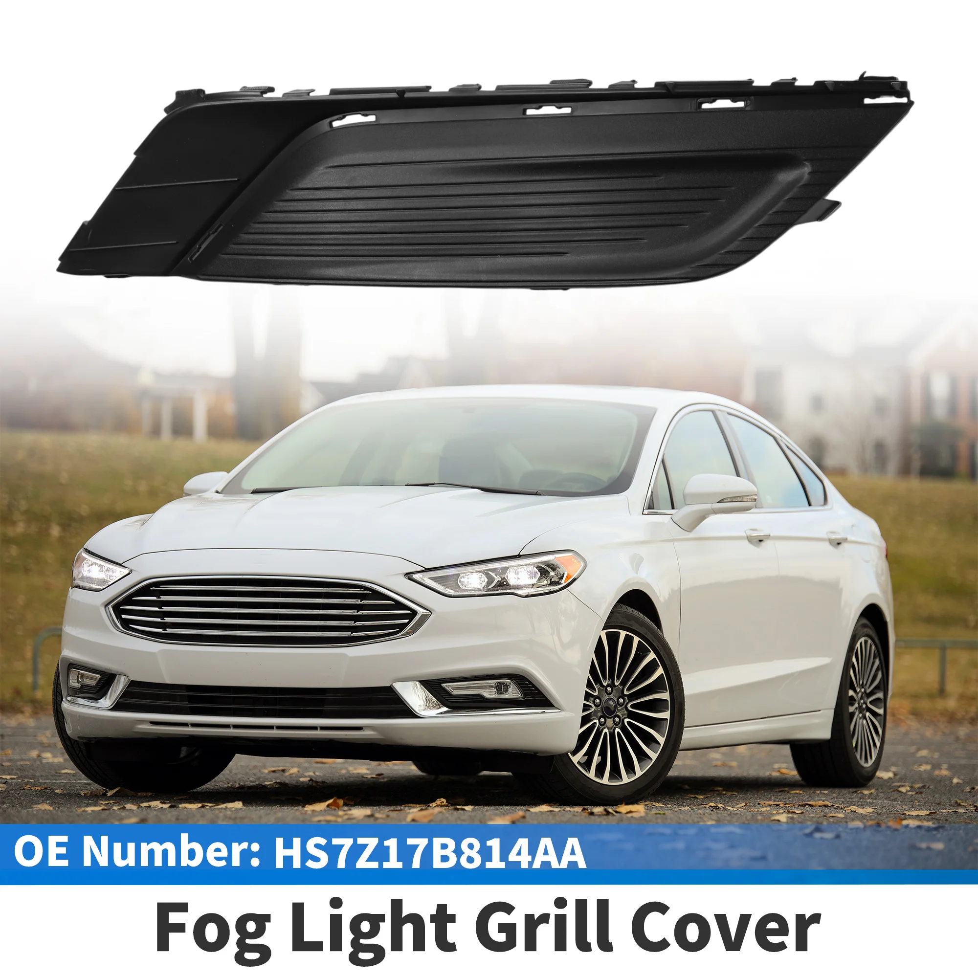 

UXCELL передняя правая противотуманная фара, гриль No HS7Z17B814AA для Ford Fusion 2017-2018