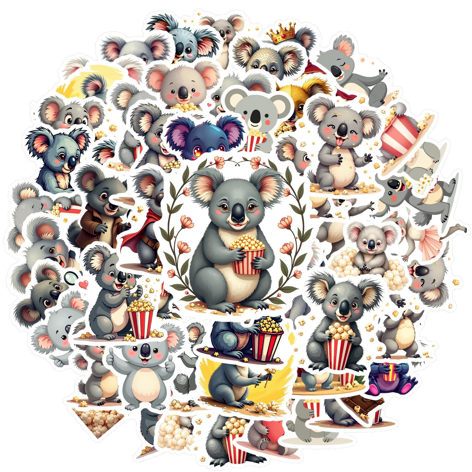 

35 шт. наклейки Koalastiers, декоративные наклейки из бумаги, красочные наклейки для ноутбука, украшения для ноутбука, награды
