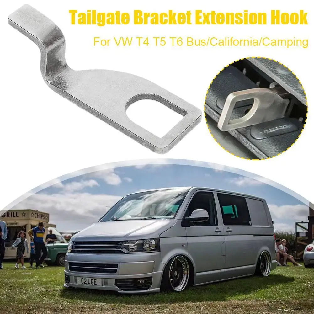 Stainless Steel Car Tailgate Standoff Holder Bracket Hook Fresh Air Vent Lock Extension For VW T5 California Camping Multivan