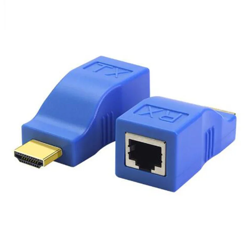 1 Pair HD 1080P HDMI-Compatible Extender Up To 30M Over CAT5e CAT6 RJ45 Network Ethernet LAN For DVD PS3 PC STB S03