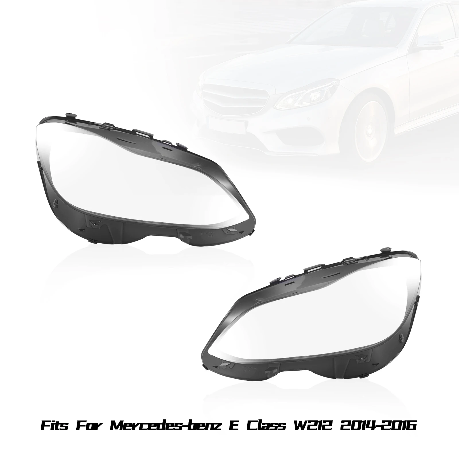 

1 пара защитных колпаков для фар Mercedes-Benz E-Class W212 E350 E400 Facelift 2014-2016