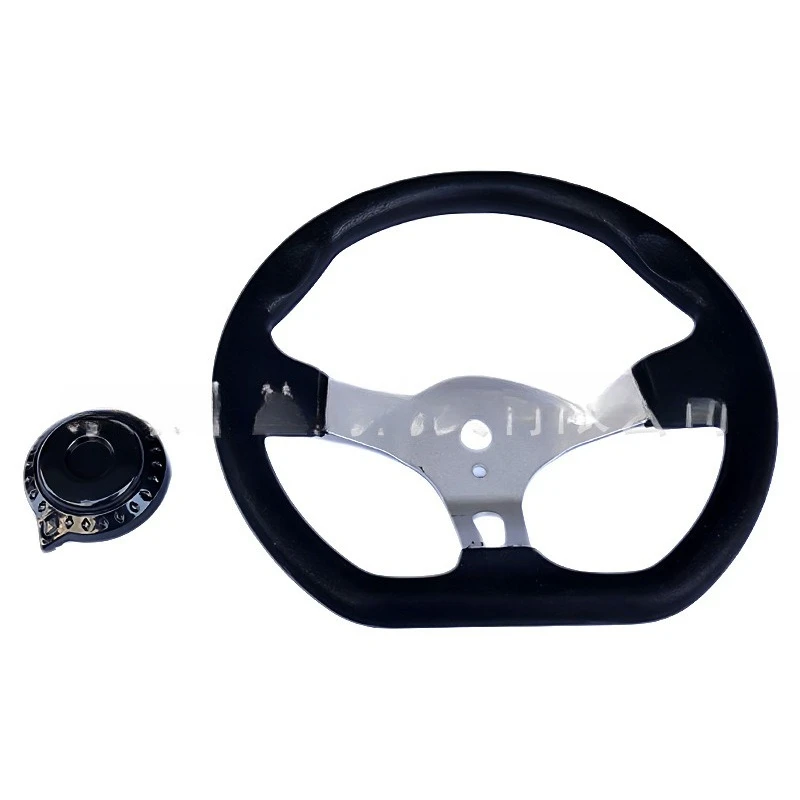 DIY four-wheel drift kart modification accessories three-hole steering wheel, turning wheel handle wheel, steering wheel 27CM