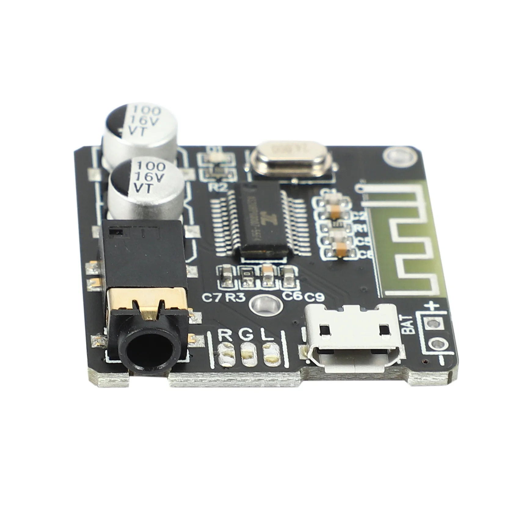 6Pcs VHM-314 V.20 Bluetooth Audio Receiver Board Bluetooth 5.0 Mp3 Lossless Decoder Board with Lithium Battery Charging