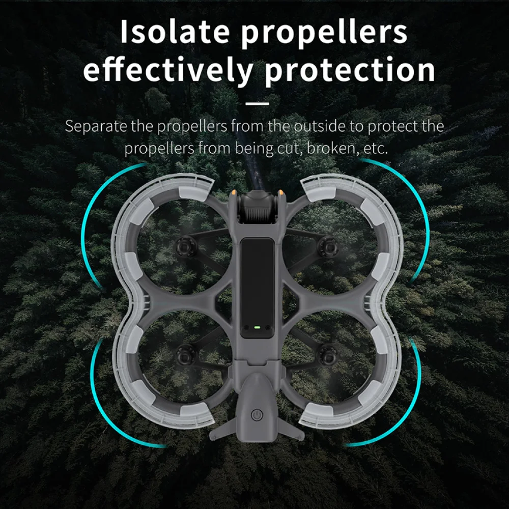 1pair Rechargeable Illuminated Bumper Ring Multi-mode Colorful Led Propeller Protector for DJI Avata2 Accessories