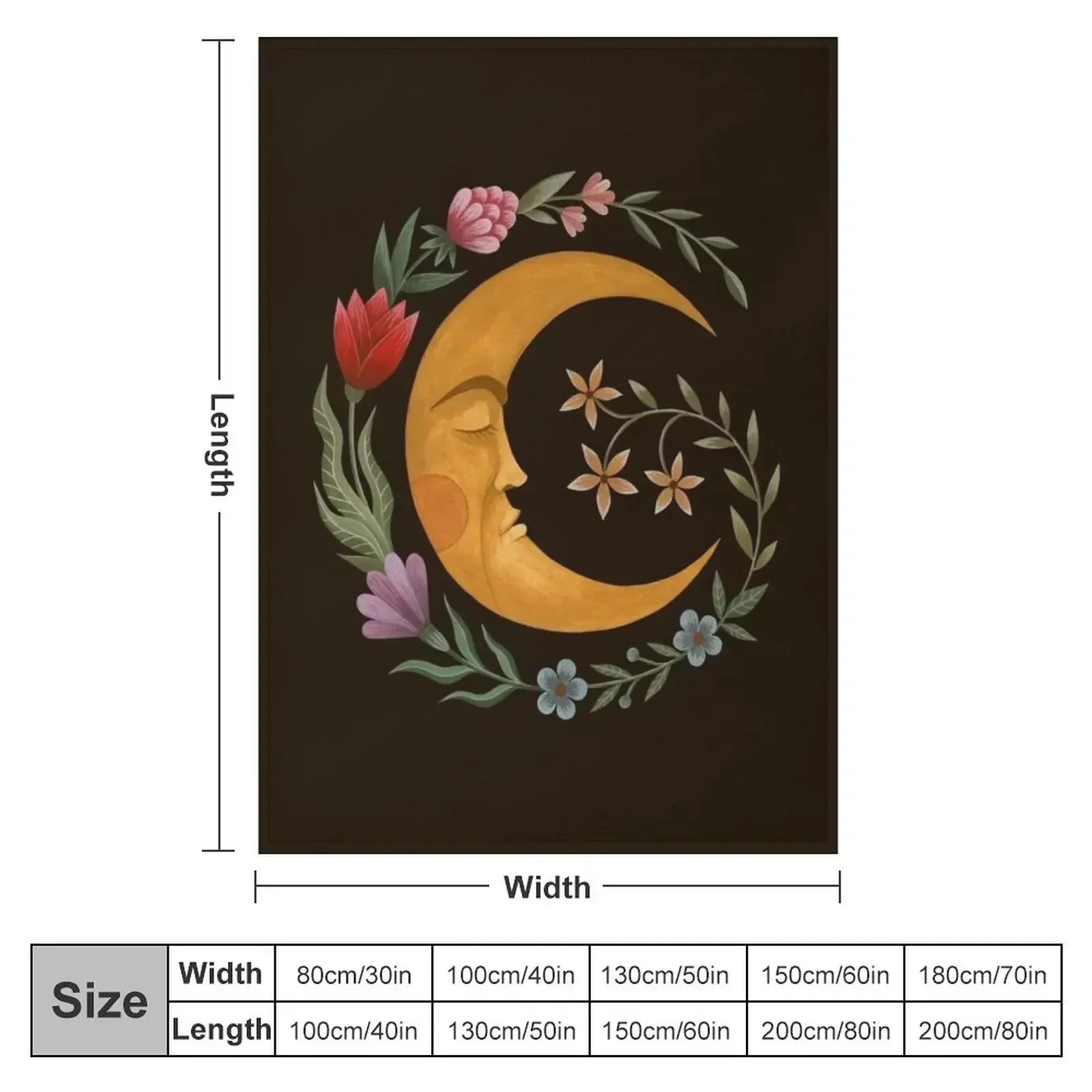 Midsummer Moon Throw Blanket For Decorative Sofa Luxury Soft Nap Luxury Thicken heavy to sleep Blankets