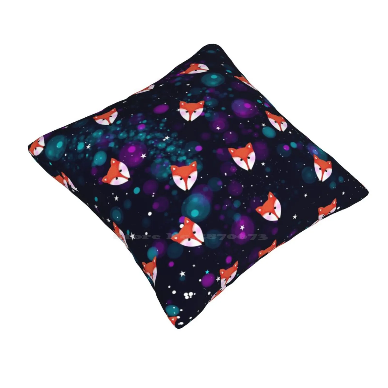 Galaxy Foxes Bag Funny Cute Decor Square Pillowcase Fannyo Fanny Offers Foxes Ginger Galaxy Universe Planet Star