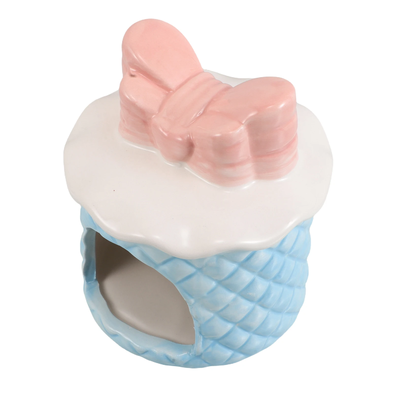 

Ceramic Mini Hide Hut Pet Summer Cool Habitat House Cool Habitat Cooling House Hamster Hideout Cute Hamster Bed