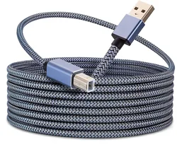 3m 5m 6m 8m USB Printer Cord 2.0 Type A Male to B Male Cable Scanner Cord High Speed Compatible with HP,Canon,Dell,Epson,More