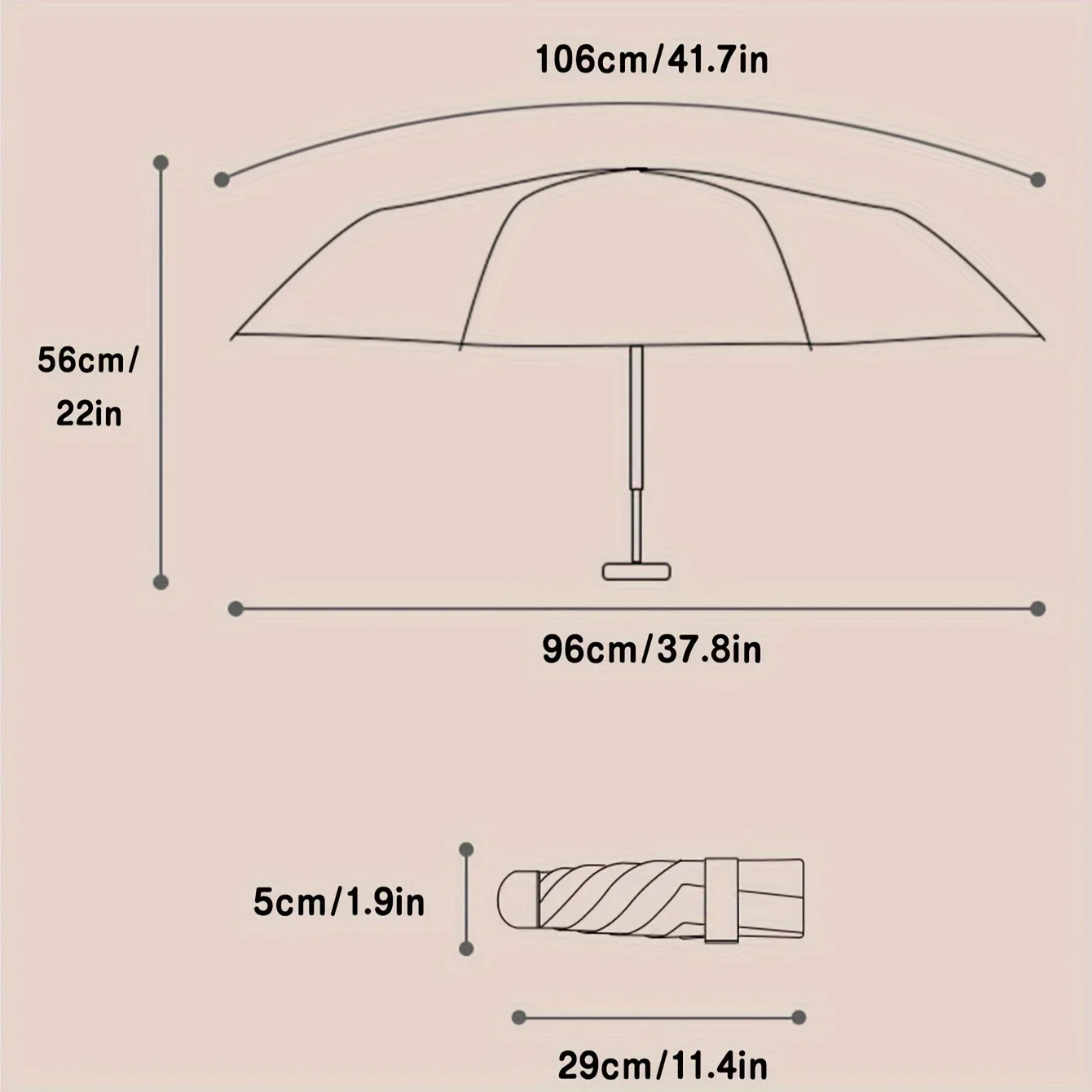 Retro Window Flower Pattern Transparent Umbrella Fully Automatic Opening and Closing Portable Travel Umbrella