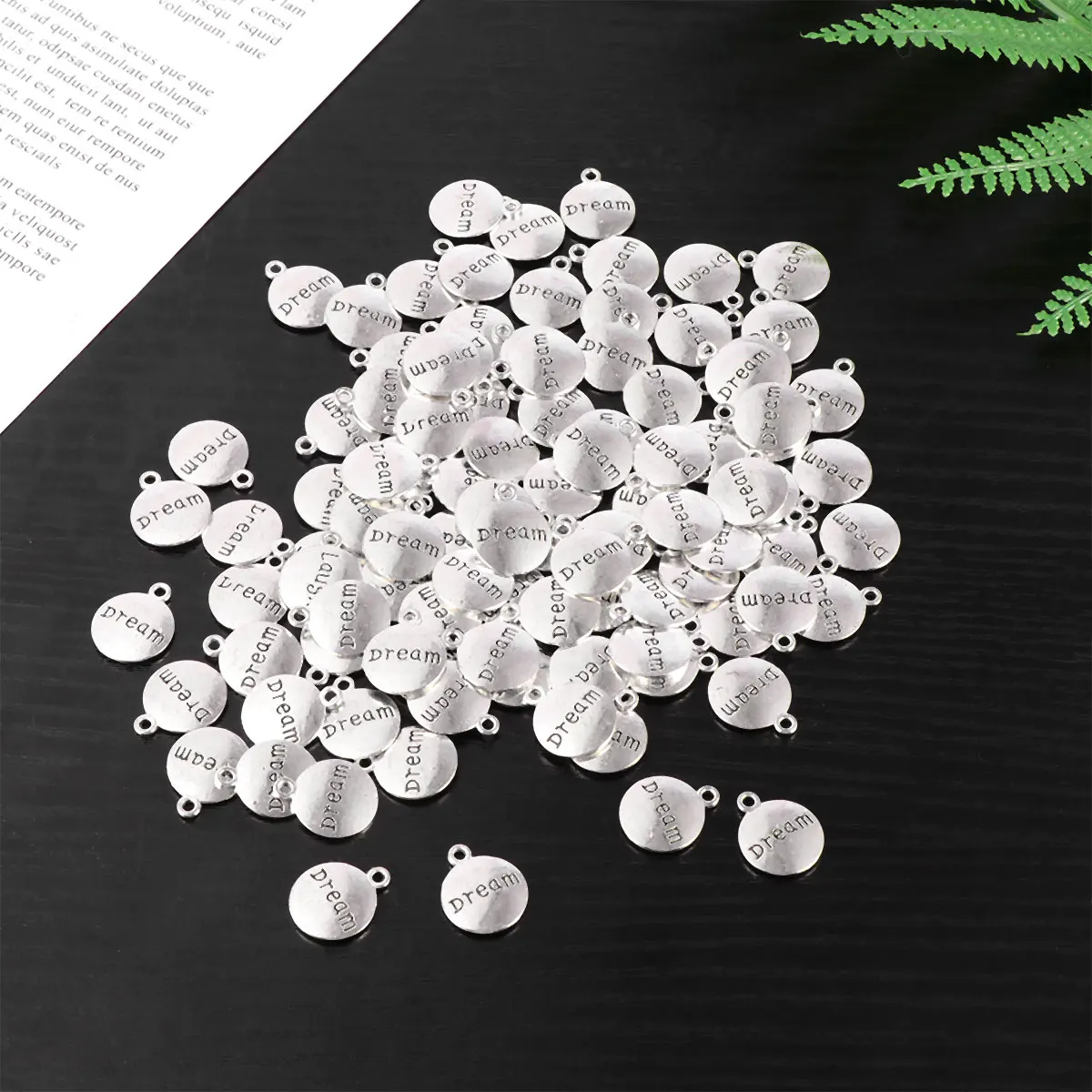 

100pcs Pendant Set Alloy Charms Jewelry Making Crafts Metal Fashion for Necklace Bracelet Earrings Keychain Scrapbooking