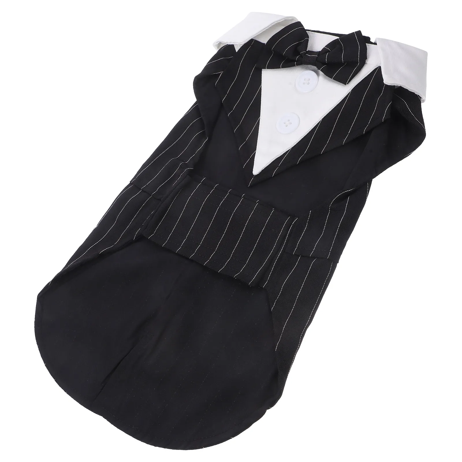 

Comfortable Skin-Friendly Dog Formal Tuxedo with Bow Tie Elegant Puppy Wedding Suit Stylish Party Costume for Small Dogs