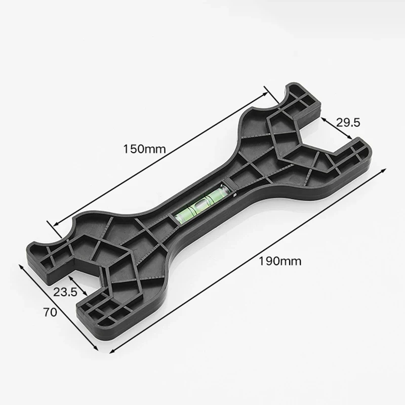 Shower Faucet Water Valve Hexagonal Wrench Ranging Level Curved Foot Level Installation Tool Accessories