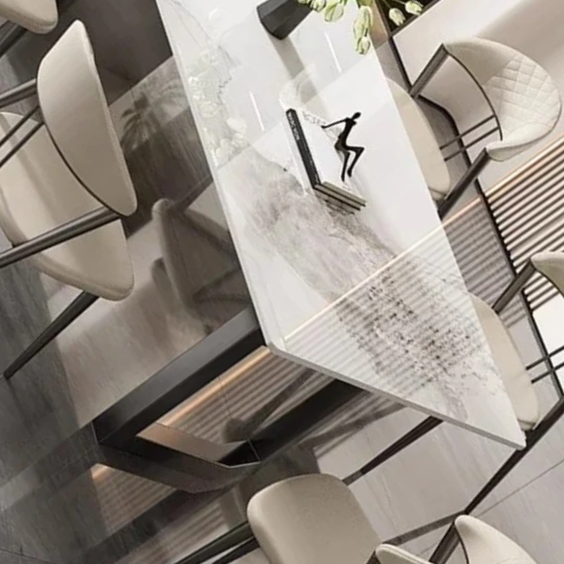

Italian Modern Dinning Table Living Room Leisure Marble Simplicity Coffee Table Design Center Mesa De Cozinha Kitchen Furniture