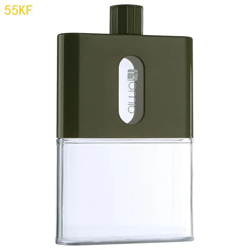 

55KF Large Capacity Clear AS & PP Water Cups Square Sports Drink Bottles 3 Colors