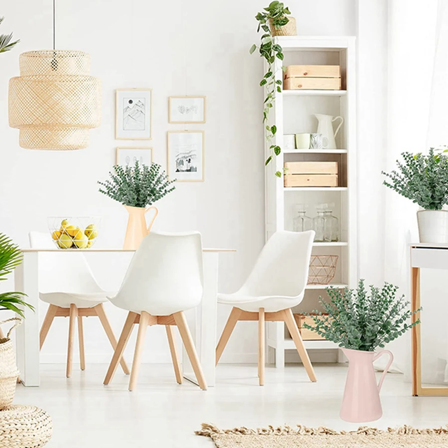 Künstliche Eukalyptusblätter Zweig Bestseller Feiertagsparty Weihnachten DIY Geschenk Heim Vase Hochzeit Brautstrauß Zubehör Dekoration – Detail 13