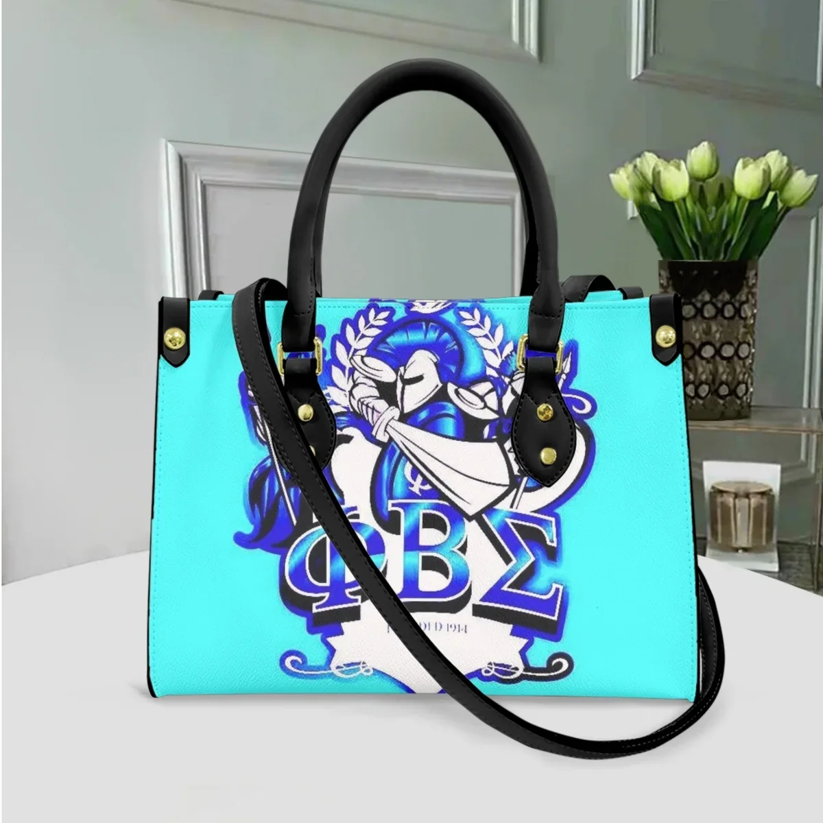 Sorority Gifts-Bolso largo con correa para el hombro para mujer, bolso de mano con asa superior, pequeño, de alta calidad, para fiesta, monedero, portátil de viaje