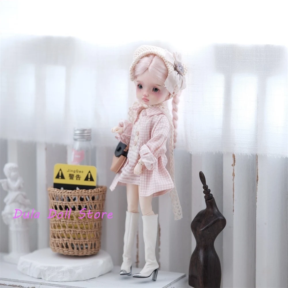 Dula Puppenkleidungskleid Neues, fünffarbig kariertes, lockeres Hemd für Blythe ob24 ob22 Licca JerryB 1/6 Bjd Doll
