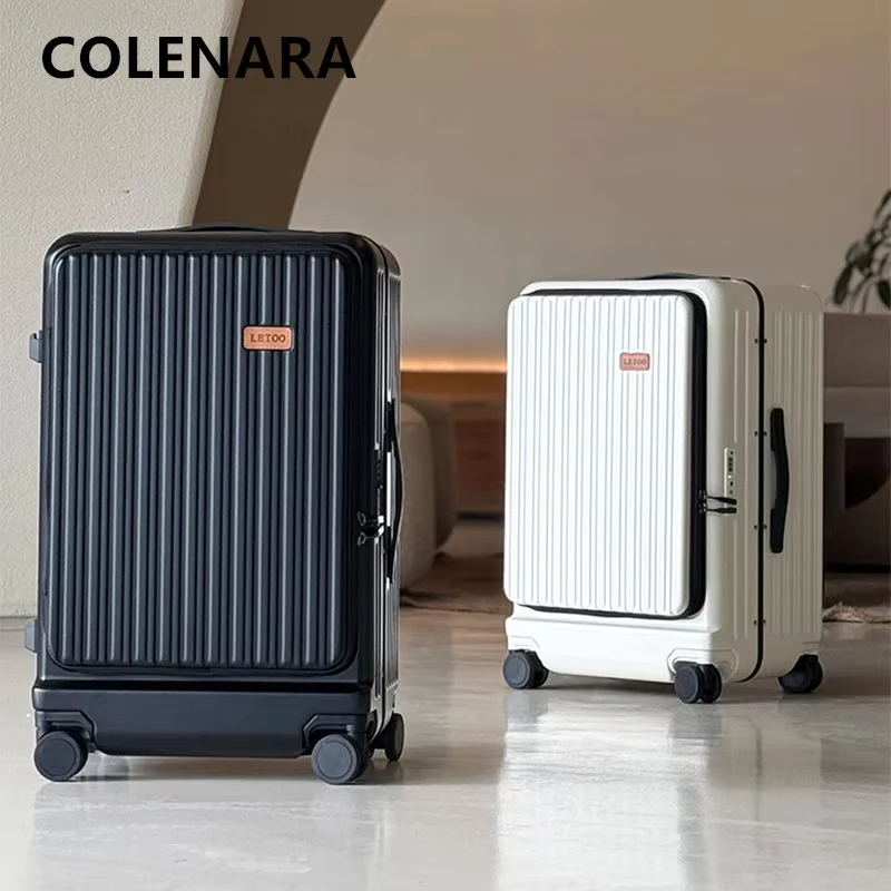 COLENARA Rolling Suitcase USB Charging Boarding Box 20