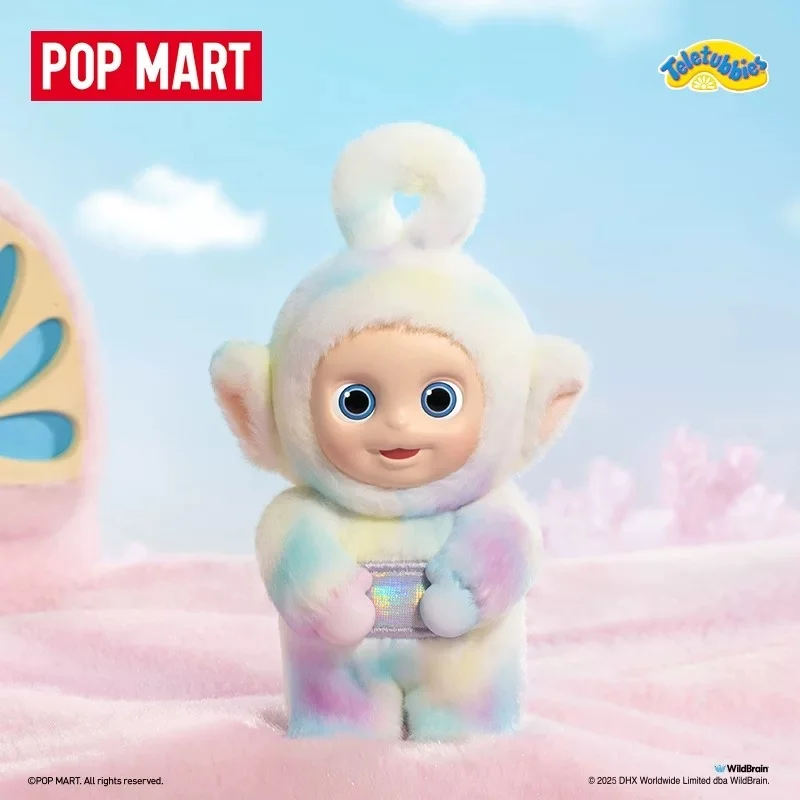 Pop mart genuíno teletubbies vibrancy série caixa misteriosa caixa cega acho saco brinquedo boneca bonito ornamento de mesa coleção presente natal