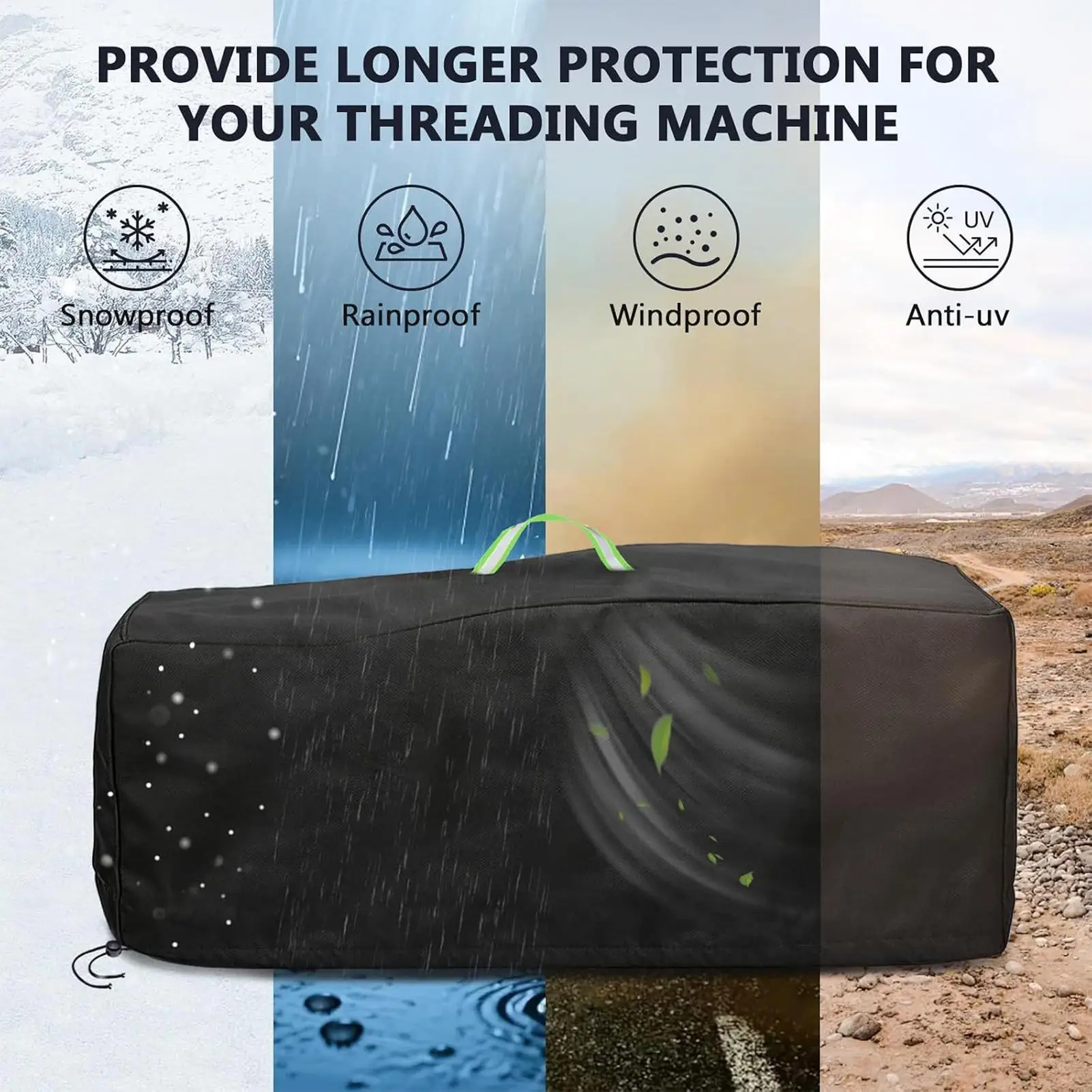 Tennis Stringing Machine Cover Heavy-Duty Waterproof Reflective Guard Portable Stringing Machine Cover For Travel Outdoor