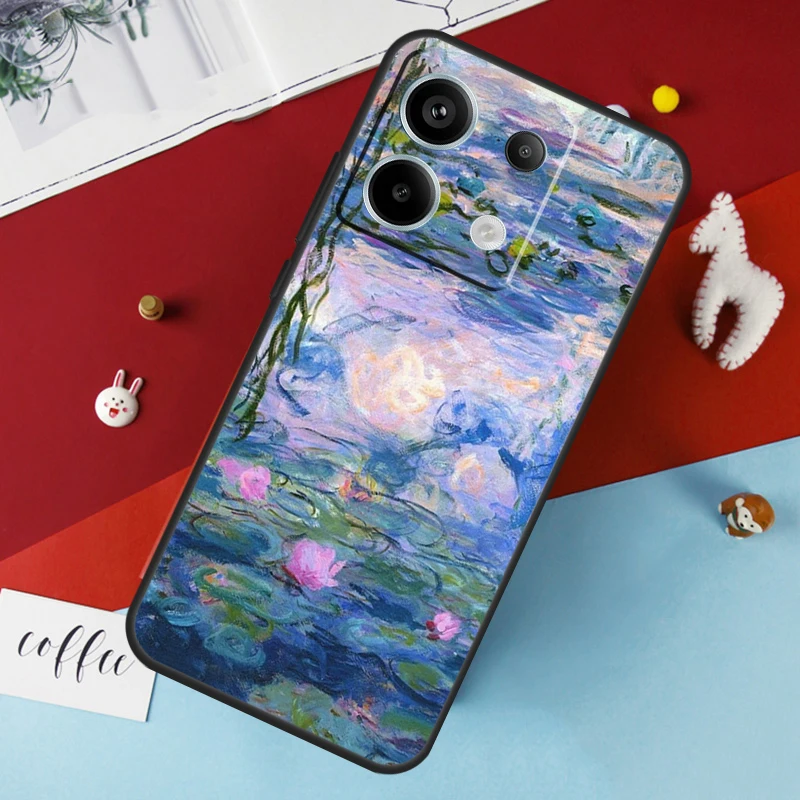 Claude Monet Art Painting Case for Xiaomi Redmi Note 13 12 10 8 9 11 Pro 12S 10S 11S Redmi 13C 10A 10C 9C 12C Cover image 2