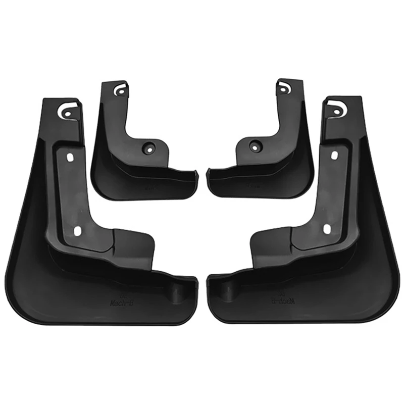 NCSMT 4PCS Front & Rear Mud Guards Splash Guards Automotive Parts for Ford