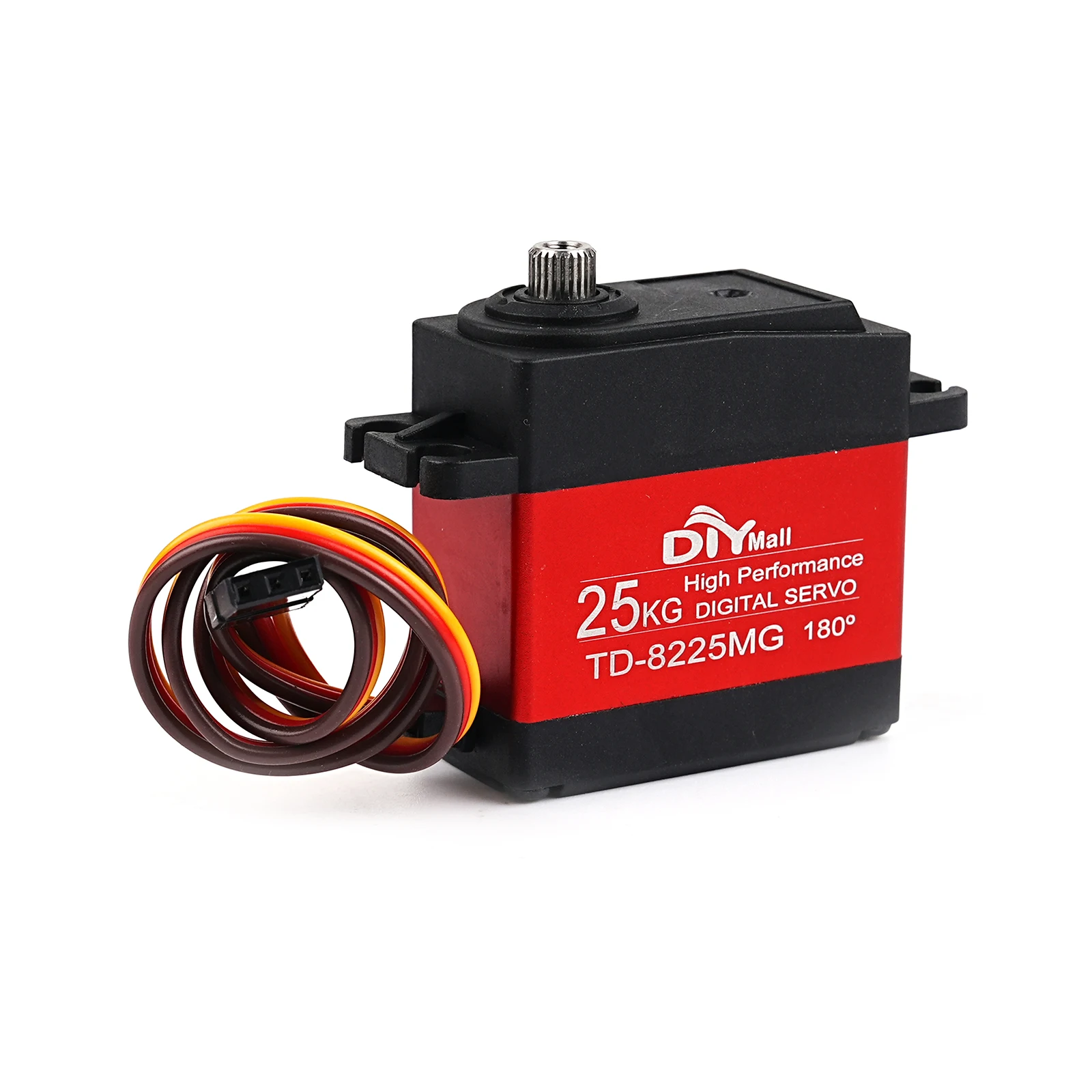 4 pezzi 25 kg servo motore spazzolato in carbonio a coppia elevata ingranaggi metallici impermeabili sterzo digitale per 1/8 1/10 1/12 RC auto Baja Boat