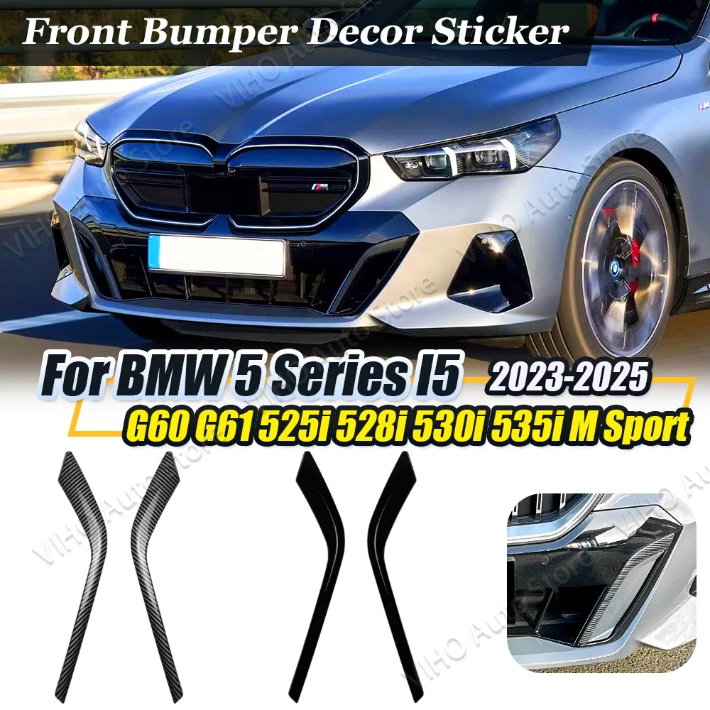 

Для BMW 5 серии G60 G61 I5 525i 530i 540i M sport 2024 + передний бампер автомобиля, боковой разделитель, наклейка, спойлер, крышка, комплекты кузова