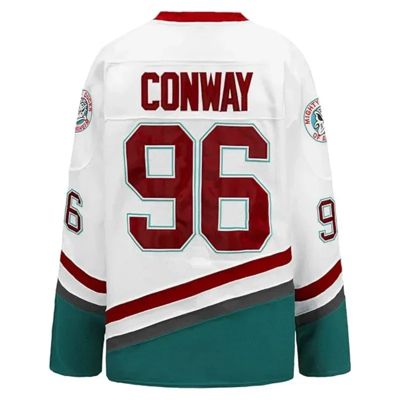 Джерси New Movie Mighty Ducks 2025 года Чарли Конвей #     96 Адам Банки #     Мужская хоккейная майка 99 #     33 Грег Голдберг #     66 г