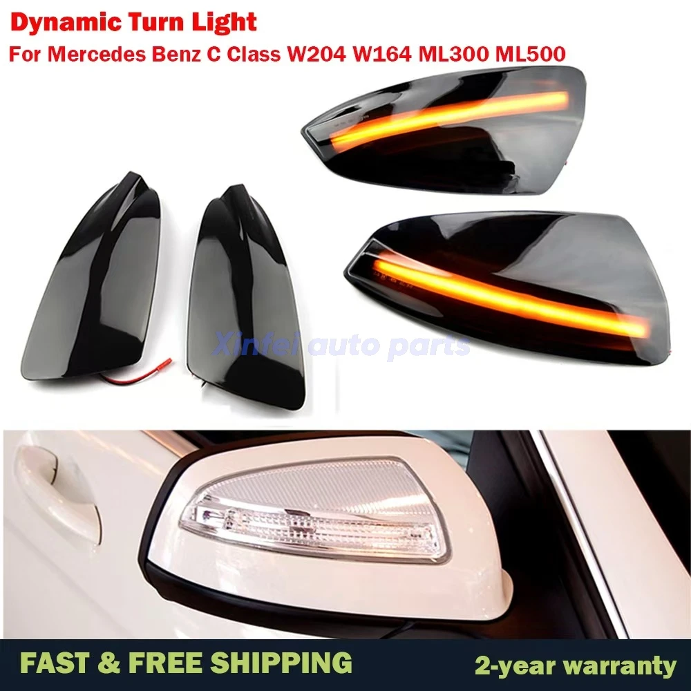 

Светодиодный динамический указатель поворота, индикатор бокового зеркала, мигалка для Mercedes Benz C Class W204 S204 07-14 Viano Vito W639 ML W164