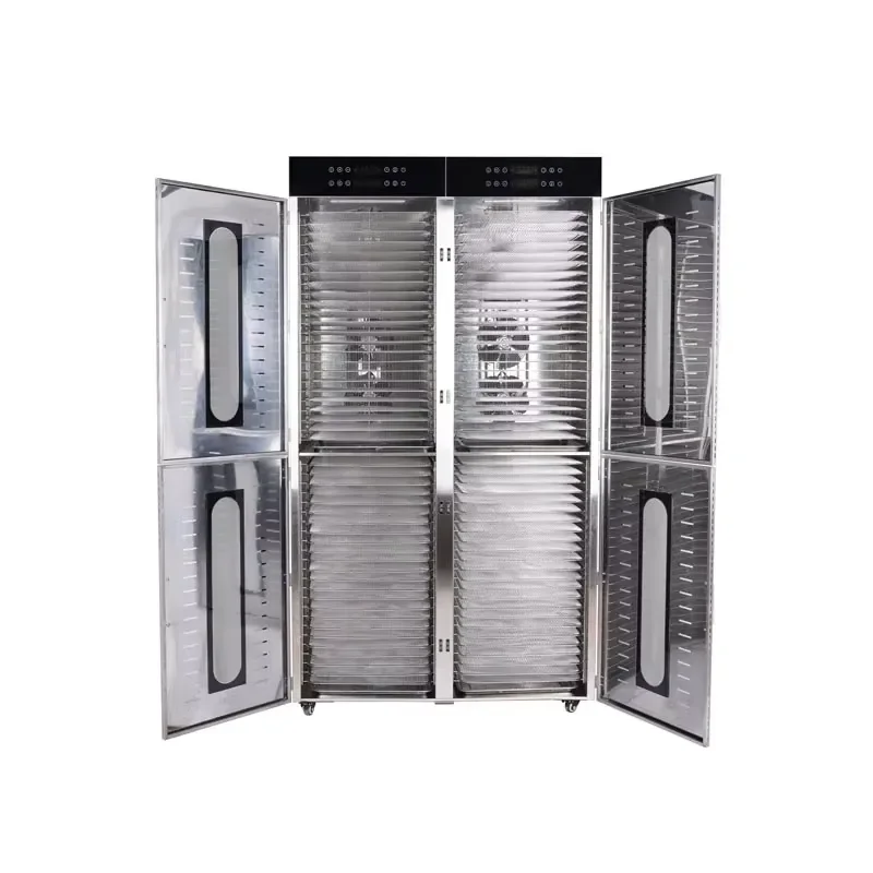 Stainless Steel Food Dehydrator 96 Tray Double Layer Electric Dryer Commercial Professional Fruit Vegetable Meat