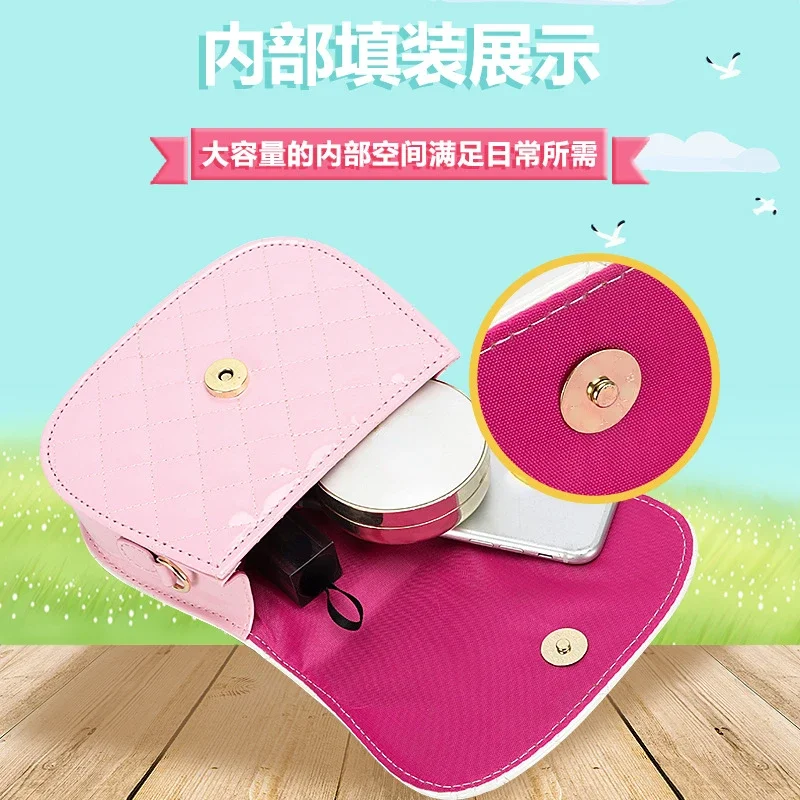 Korean Version of Cute Children's Bag Bunny Ears Portable Princess Bag Bow Girl Foreign Style Messenger Coin Purse Handbags