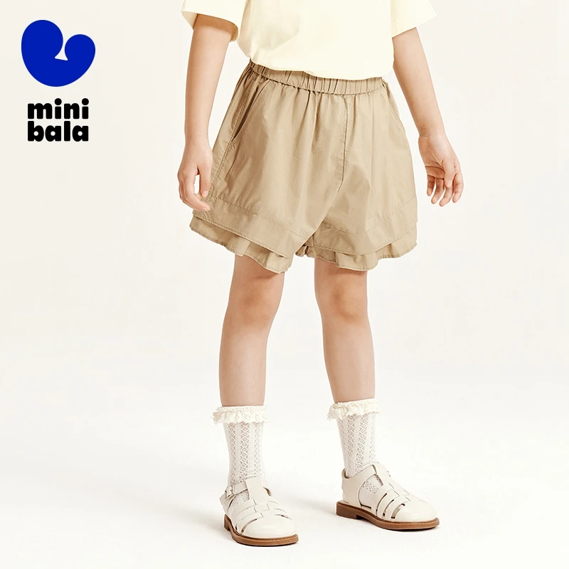

Mini Bala Pants Girls Pants 2024 Summer New Arrival Cute Pure Cotton Shorts